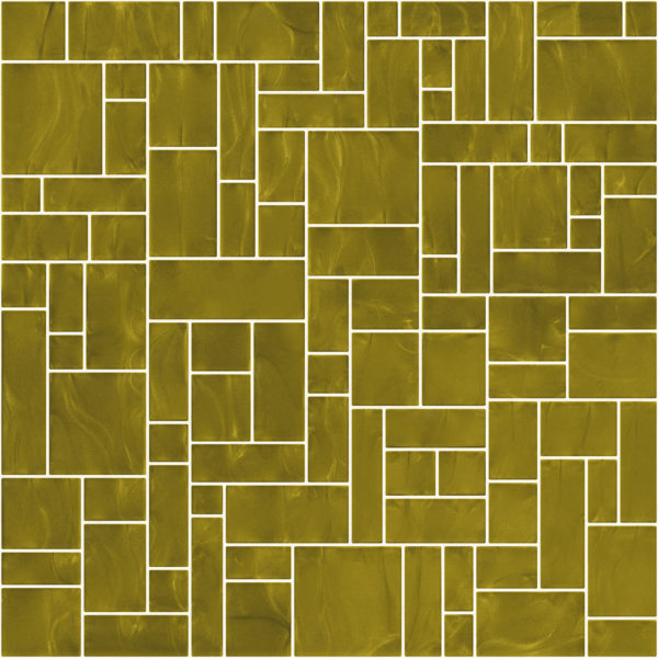 Pastilhas Rivesti Geométrico Dourado Mogno 33 x 33 cm