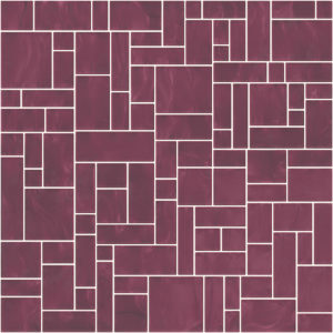 Pastilhas Rivesti Geométrico Roxo Araçá 33 x 33 cm