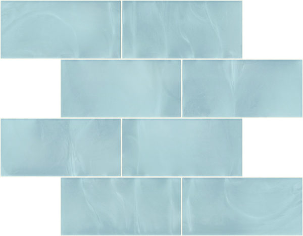 Pastilhas Rivesti Subway Azul Íris da Praia 38,5 x 30,5 cm