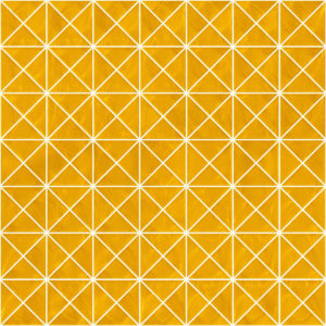 Pastilhas Rivesti Triangular Amarelo Ipê 33 x 33 cm