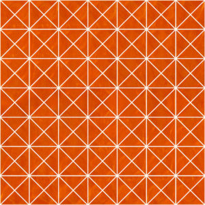 Pastilhas Rivesti Triangular Laranja Camapu 33 x 33 cm