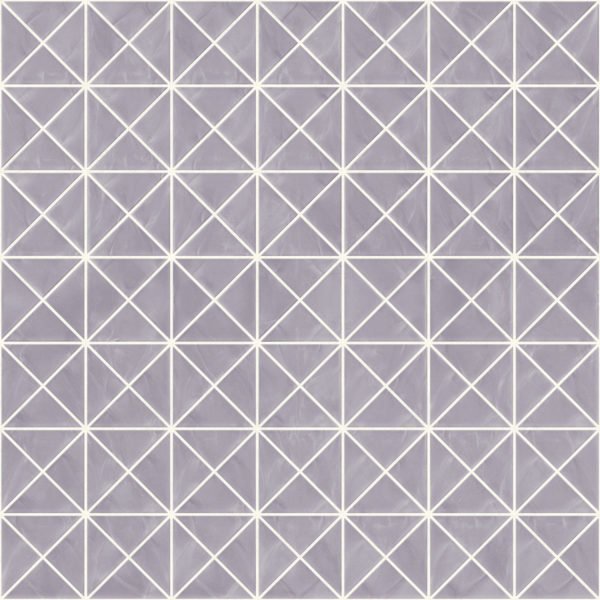 Pastilhas Rivesti Triangular Lilás Flor de Angelim 33 x 33 cm